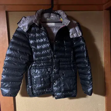 Paul Smith 블랙 후드 부착 다운 자켓