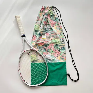 테니스 라켓 백 꽃과 풍경 디자인 라켓 케이스 요가 매트 케이스