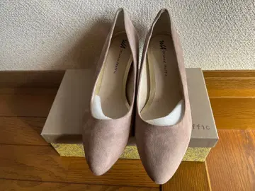 오리엔탈 트래픽 43 26.5 미들 힐 펌프스 베이지 스웨이드