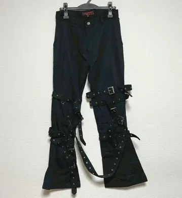 y2k bondage pants tech gimmick black
