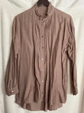 네스트로브 린넨 프린지 컬러 드레스 셔츠