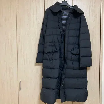 UNIQLO J 롱 블랙 다운 자켓