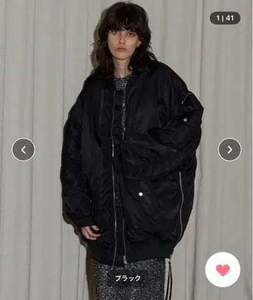 메루카리 축제 한정판 인하 maison special 블랙 MA-1 자켓