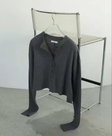 anuke 앤느크 와플 헨리 탑 차콜 그레이