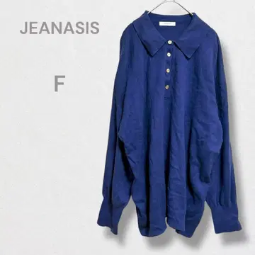 지나시스 상의 폴로 칼라 골드 버튼 캐주얼 면100% 깔끔한