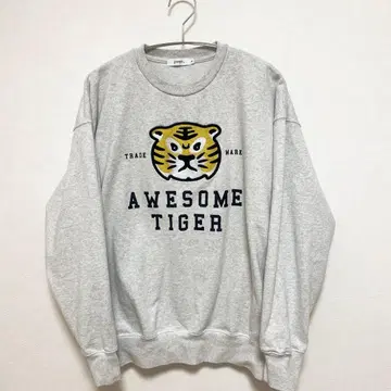 그라니프/오썸 타이거/헤비 웨이트 맨투맨/호랑이 자수/M/