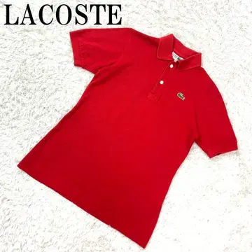 LACOSTE 라코스테 반팔 피케 셔츠 레드 40 B939