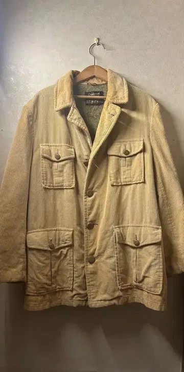 코듀로이 자켓 베이지 4 포켓