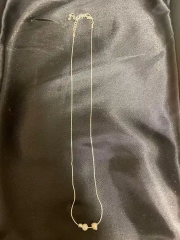 실버 체인 목걸이