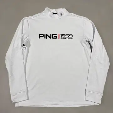 핑 긴팔 스트레치 모크넥 셔츠