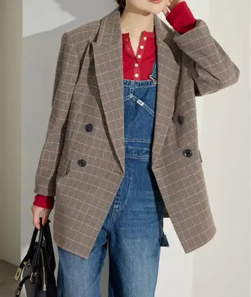 SLOB IENA 체크 빅 자켓 36