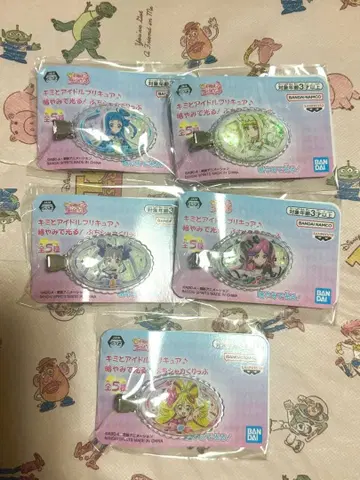 너와 아이돌 프리큐어 푸치 샤카 클립 컴플리트 5종 세트!