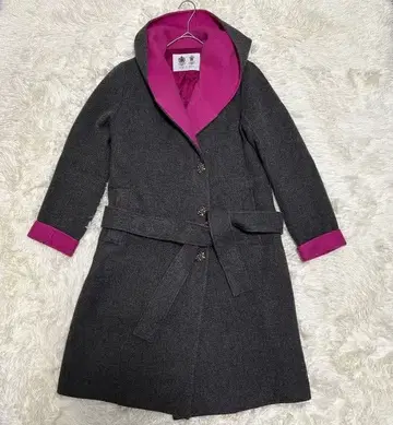 영국 왕실 납품업체 오스틴 리드 후디드 롱 코트 벨트 리버 코트