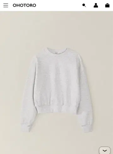 OHOTORO 그레이 크루넥 트레이닝복