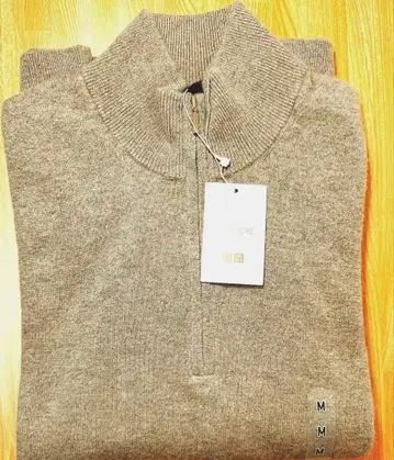 남성용 2025년 가을 신작 UNIQLO 캐시미어 하프 지퍼 스웨터