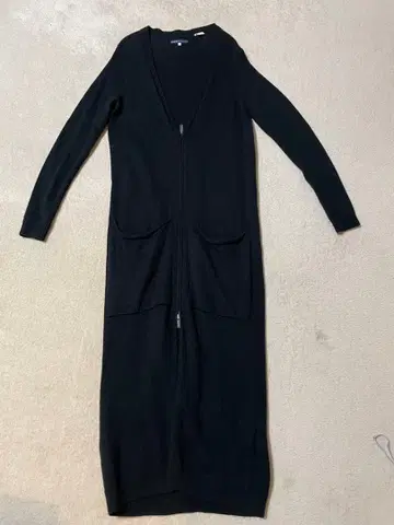 리바이스 블랙 니트 롱 가디건