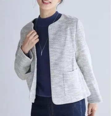 글로벌 워크 스고라쿠 스트레치 컷 트위드 자켓 M 사이즈