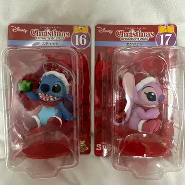 디즈니 크리스마스 오너먼트 복권 2025 스티치, 엔젤 세트