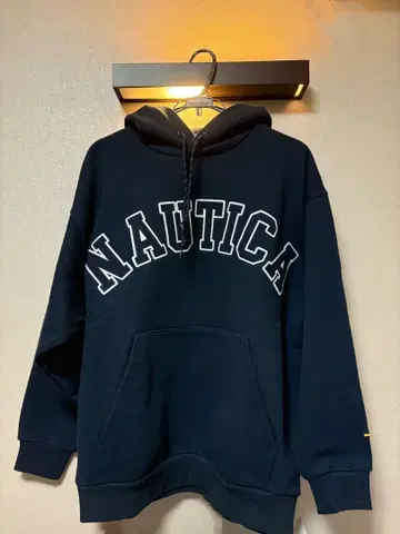 NAUTICA 네이비 후드 부착 후드티