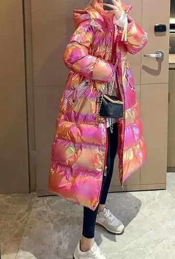 롱 다운 M 그라데이션 스포츠 관람 y3k 벤치 코트