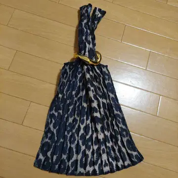 CELERI/셀리 레오파드 미니 플리츠 백