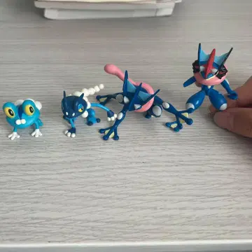 개굴닌자 지우개굴닌자 몬코레 세트 4체