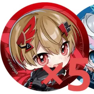 시쿠포니 잉여72 캔뱃지 virtual 5점 세트