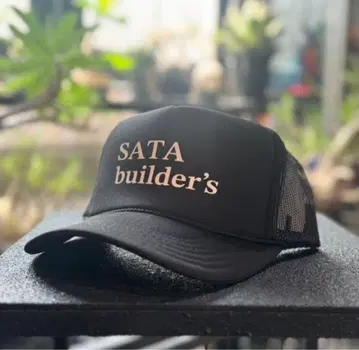 새상품 사타 빌더즈 솔리드 메쉬 캡 배트 보이즈 블랙