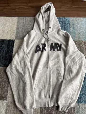 그레이 ARMY 군실용 후드티