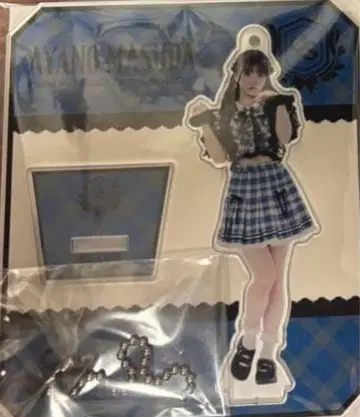 큐스토 마스다 아야노 체크 무늬 아크릴 스탠드