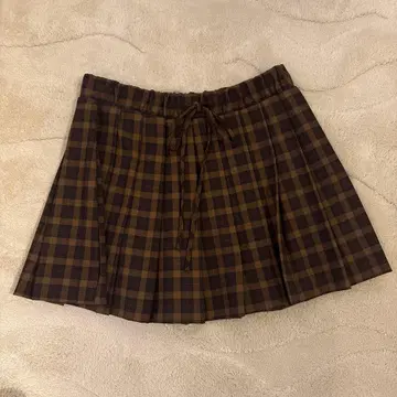 Zara 체크 미니 스커트