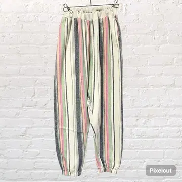 12033 오닐 캐주얼 팬츠 L 허리밴딩 스트라이프