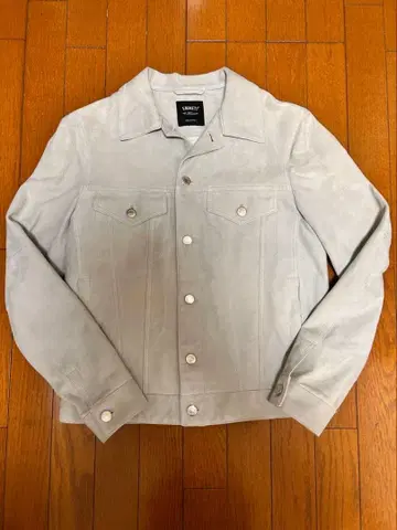 EMMETTI 라이트 그레이 스웨이드 자켓