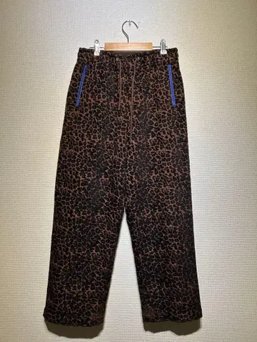 TAUPE 레오파드 무늬 와이드 팬츠
