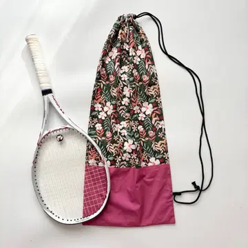 테니스 라켓 백 라켓 케이스 꽃무늬