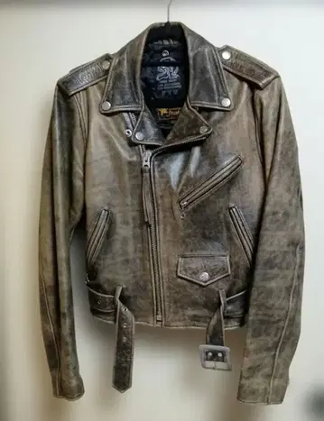 [ 극 레어 ] 30년 전의 일품! 소가죽 빈티지 라이더 자켓