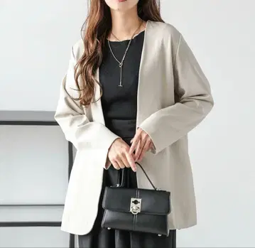 레스페랑스 노카라 자켓 오피스 포멀 스타일리시 귀여운