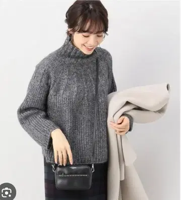 IENA / 라메 보틀넥 풀오버