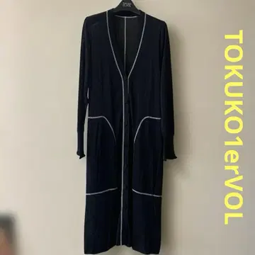 TOKUKO1erVOL 스티치 롱 가디건