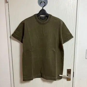 RIP VAN WINKLE 헤비 리브 안료 염색 T셔츠 카키 M 미사용