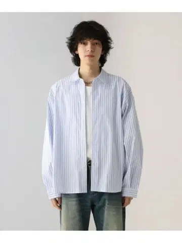 HARE 멀티 재료 모듬 브로드 셔츠 S 사이즈