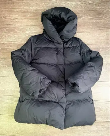 유니클로 파우더 필 다운 숏코트