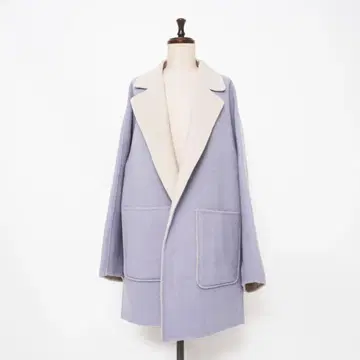 EVEX by KRIZIA 리버서블 더블 페이스 코트 44*HD712