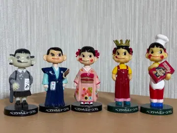 후지야 페코짱 뮤지엄 흔들목 피규어 5체 세트