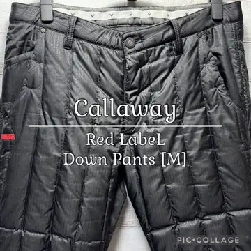새상품급 캘러웨이 레드 라벨 다운 팬츠 남성용 M 블랙