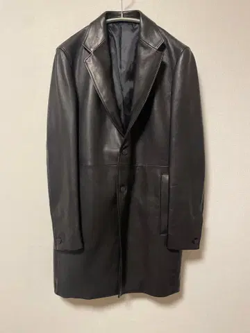 새상품급 Calvin Klein 가죽 코트 size34