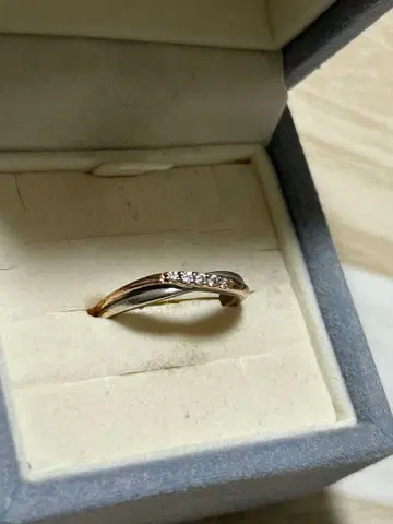 핑크 골드와 실버 반지 11호