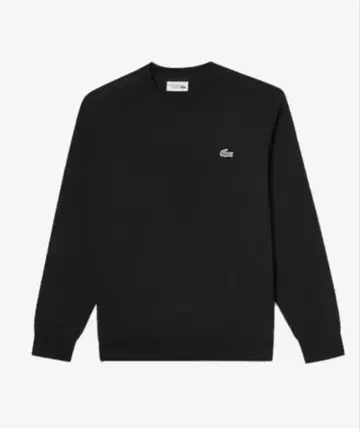 LACOSTE 블랙 크루넥 트레이닝복 US L
