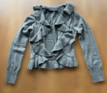 KEITA MARUYAMA 프릴 달린 가디건 캐시미어 100%