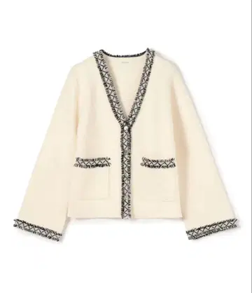 새상품 택 포함 DES PRES 울 캐시미어 밀라노 리브 V넥 가디건